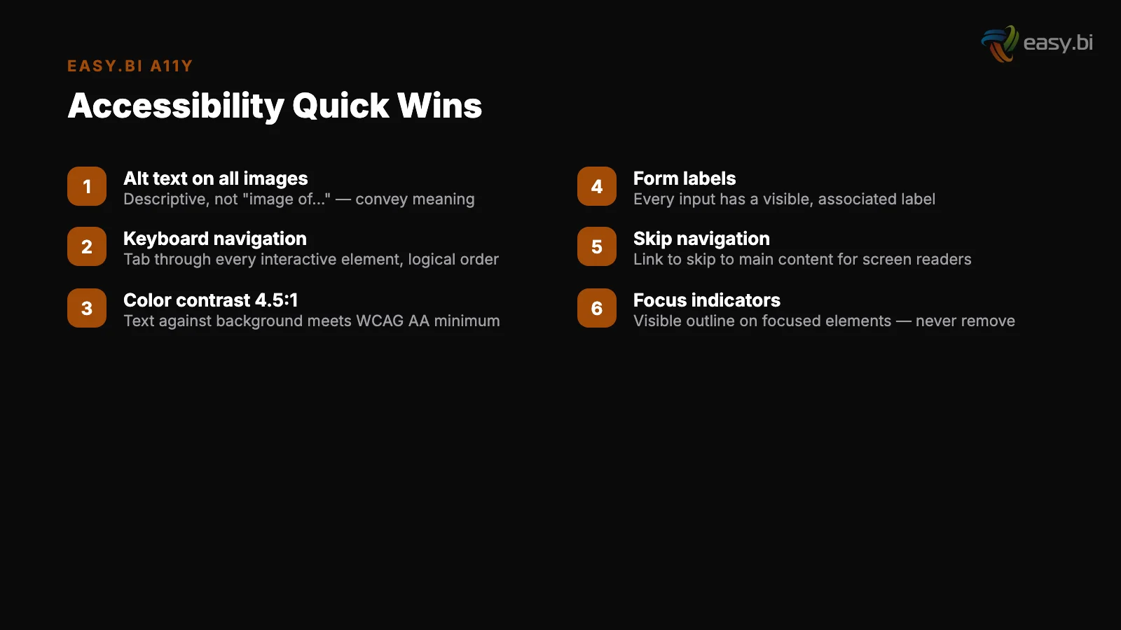 Infographic: comparison and analysis for accessibility business advantage