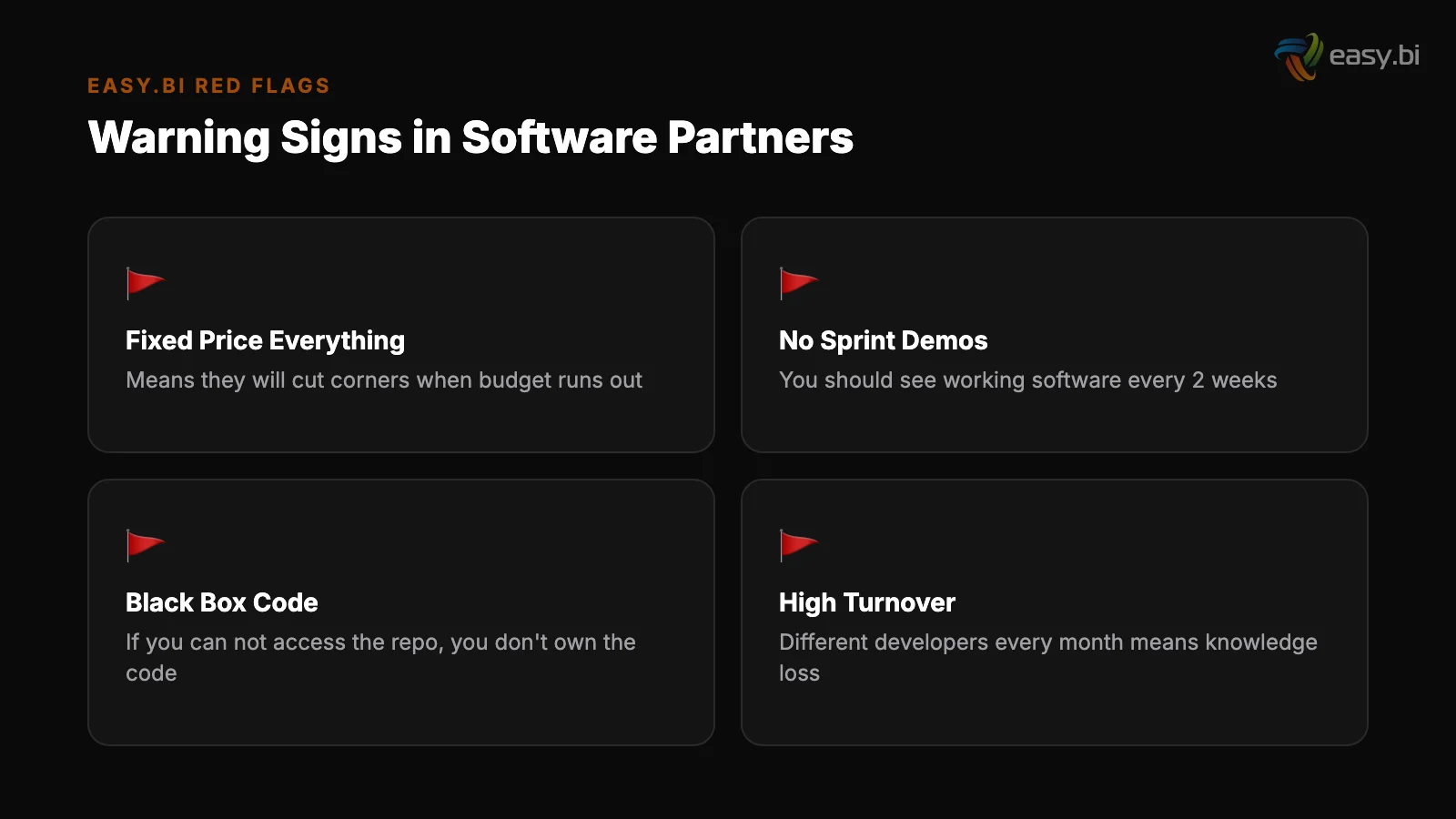Infographic: comparison and analysis for evaluate software development partner