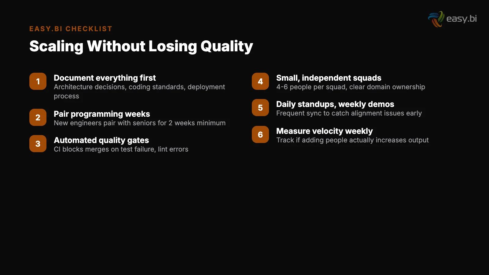 Infographic: comparison and analysis for scaling engineering team fast